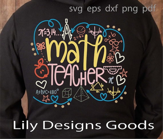Math teacher svg, design for shirts cricut silhouette digital files