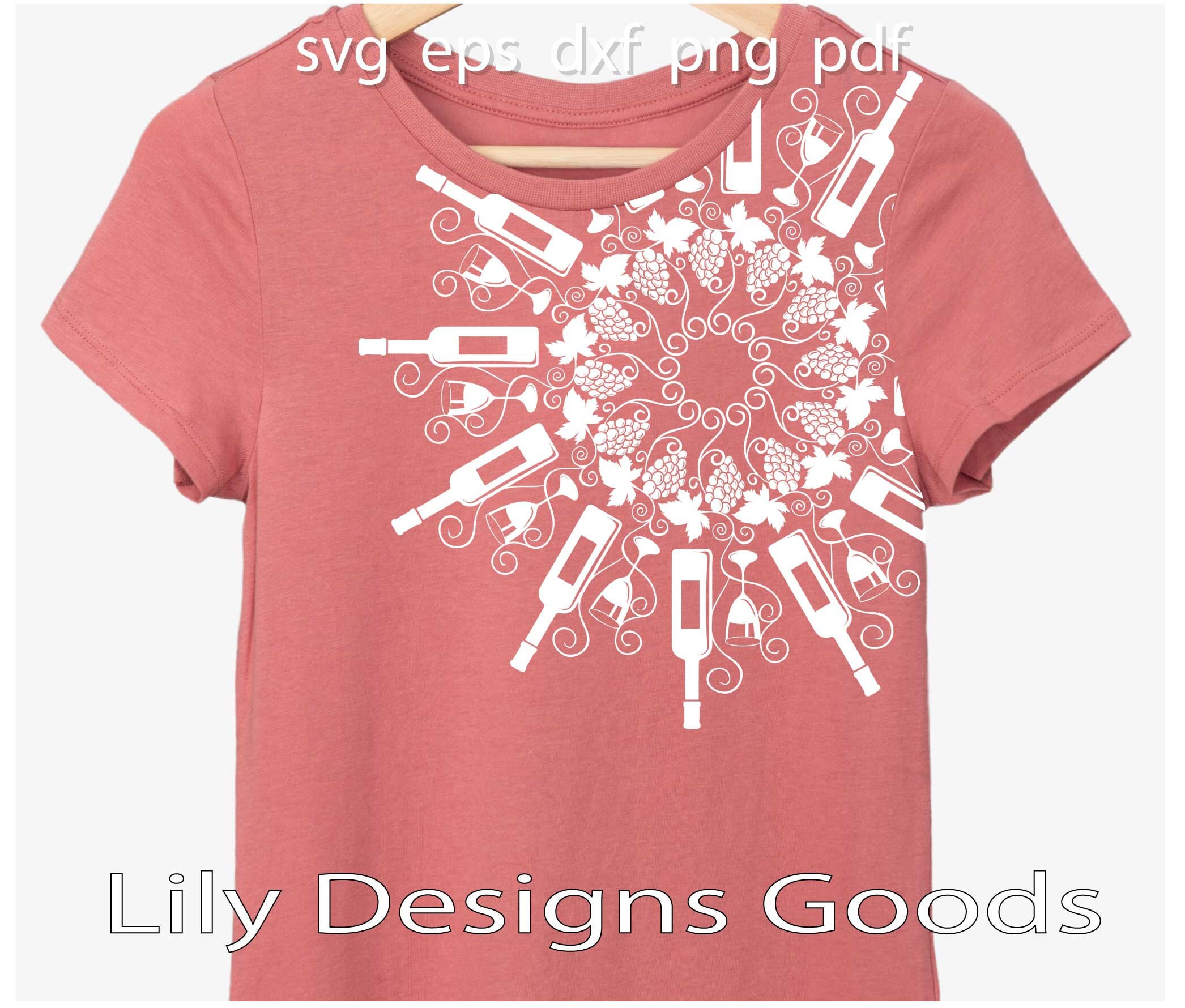 Download Mandala Wine Food And Drink Cut Files Print File Svg Etsy