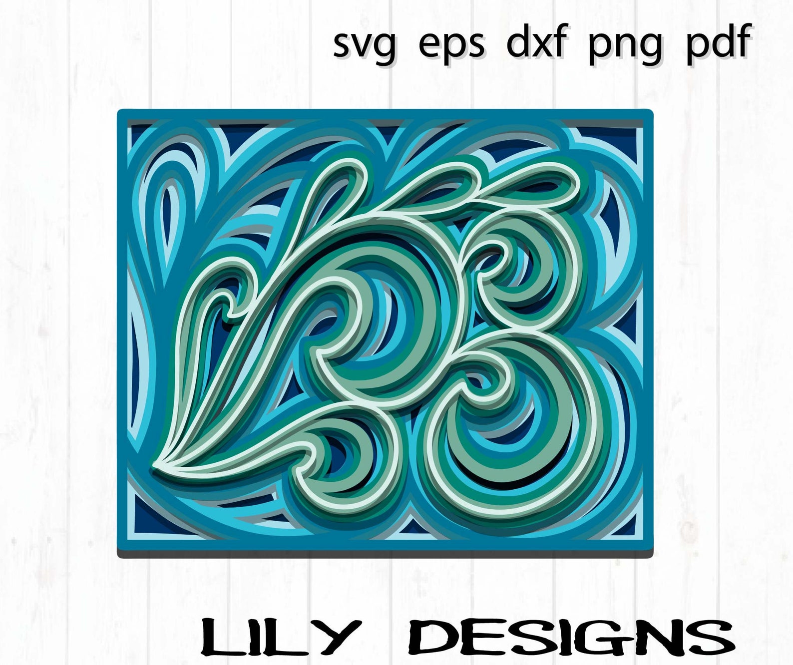 3d Layered Mandala Svg - Etsy
