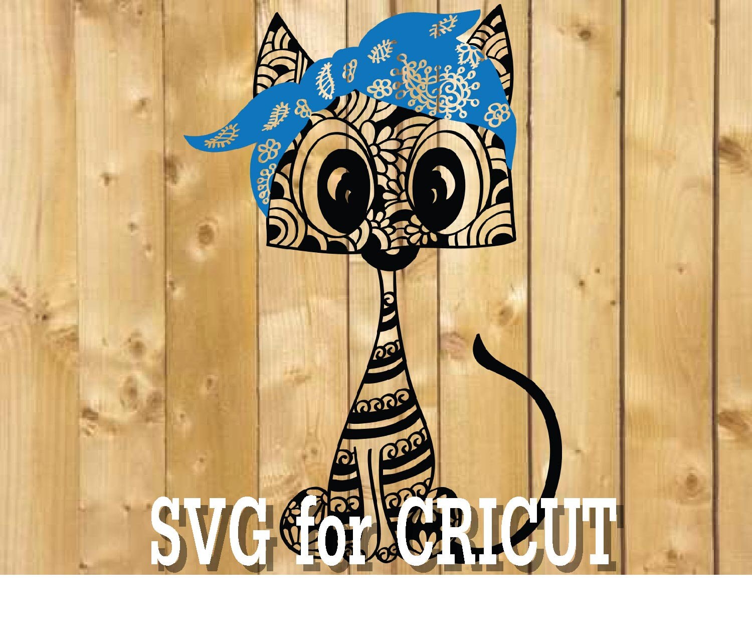 Download Cat svg mandala svg svg mandala cat svg zentangle svg | Etsy
