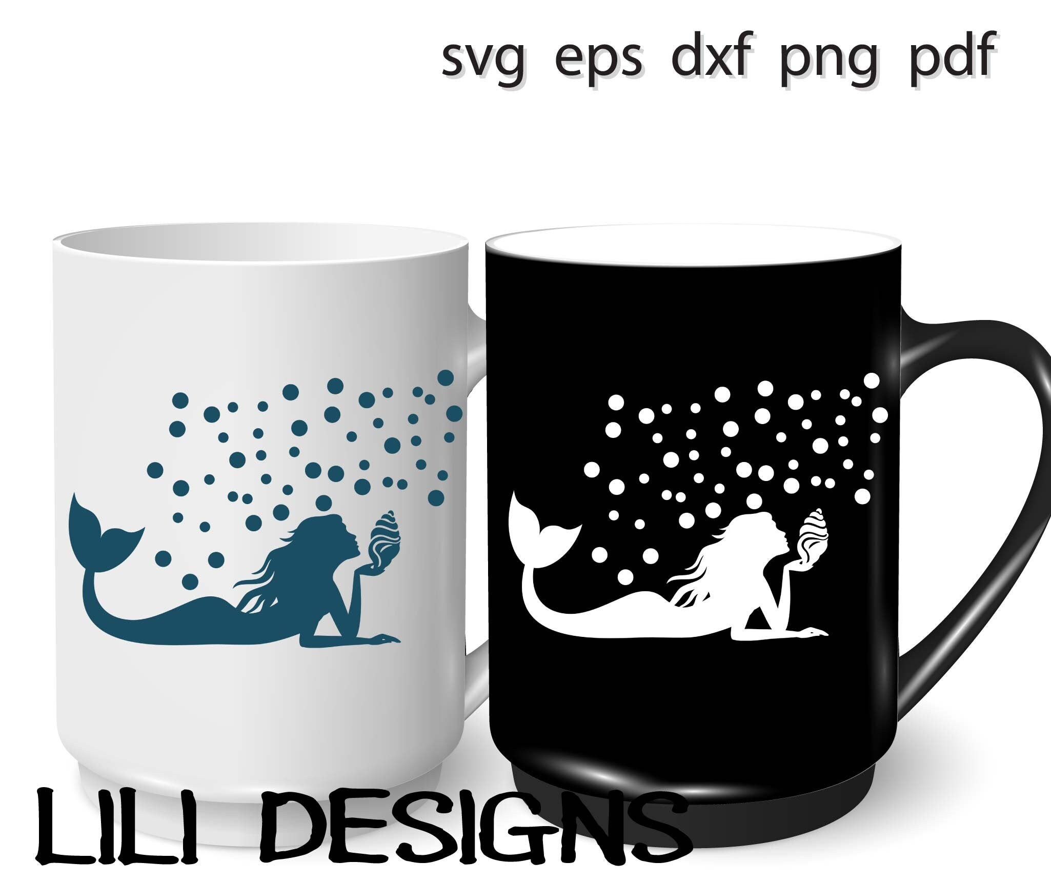 Mermaid Svg Mermaid Silhouette Mermaid Cut File Mermaid | Etsy