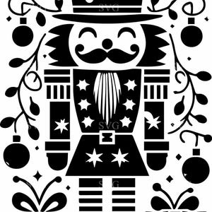 Quebra-nozes festivo SVG 4 arquivo cortado embrulhado em luzes de Natal com presentes - perfeito para artesanato de Natal