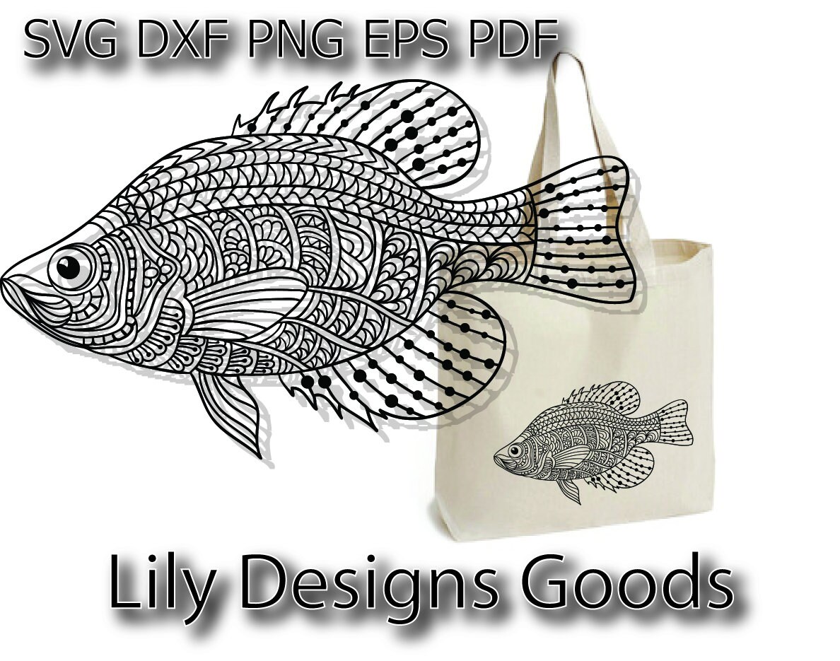 Fish Mandala Svg Goldfish Svg Koi Fish Svg Tropical Fish Etsy