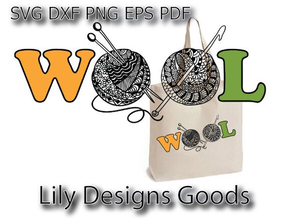 Download Crochet Svg Yarn Svg Knitting Svg Wool Clipart Mandala Zentangle Cut File