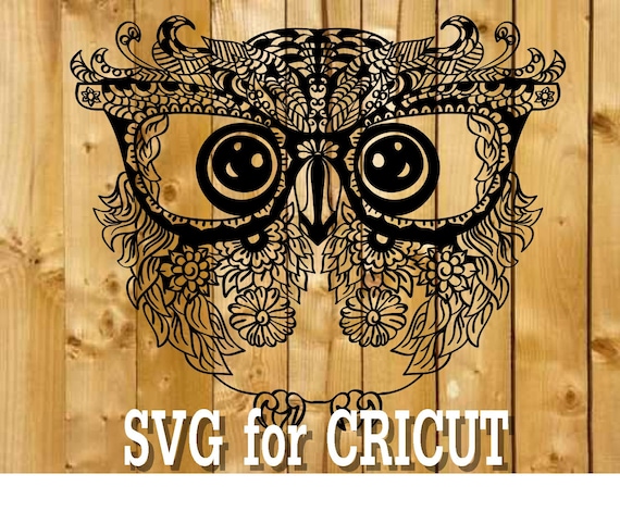Download Owl Mandala Svg Zentangle Owl Svg Intricate Svg File Etsy