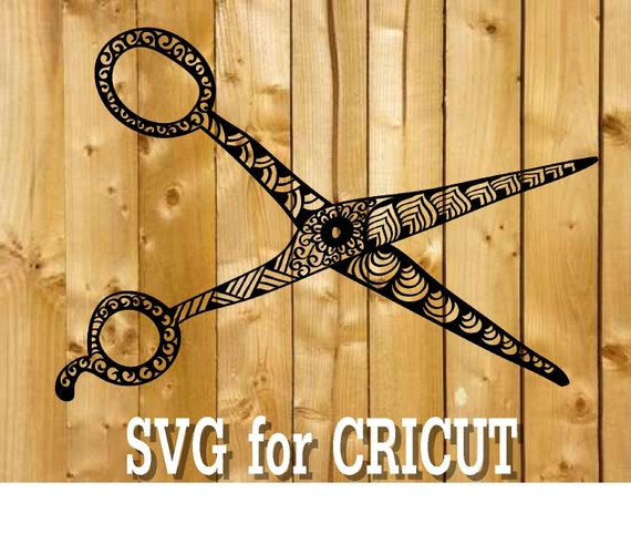 Download Scissors Mandala Svg Zentangle Scissors Svg Intricate Svg Etsy