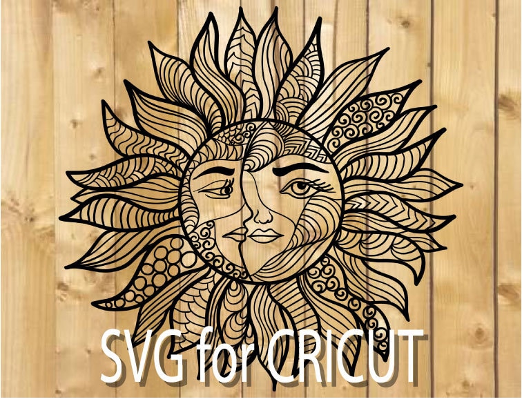 Sun Moon Mandala Svg Etsy Sun Moon Mandala Svg Etsy