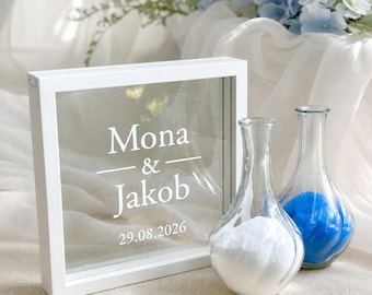 Personlig ram och enighetsask för bröllopssandceremoni – Minnesritual