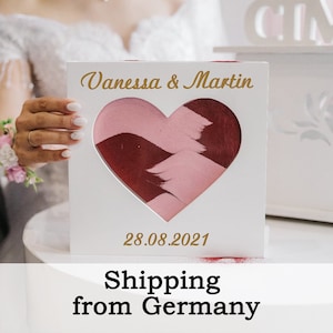 Sand Ceremony Set For Wedding - Personalized Sand Ceremony-Wedding Sand Ceremony Heart Frame With Sand-Unity Sand Ceremony Set