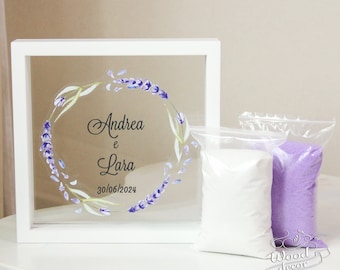 Personalized Wedding Sand Ceremony Set - Personalized Unity Sand Ceremony Set - Unity Sand Frame -Sand Ceremony Set For Wedding