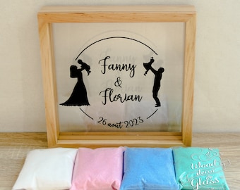 Sand Ceremony Frame For Wedding / Sand Ceremony Unity Wedding Box / Unity Sand Frame / Personalized Wedding Sand Ceremony Box With Names