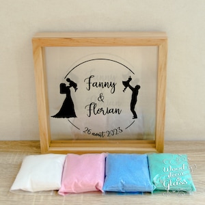 Sand Ceremony Frame For Wedding / Sand Ceremony Unity Wedding Box / Unity Sand Frame / Personalized Wedding Sand Ceremony Box With Names