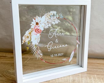 Marco de arena personalizado para bodas / Set para ceremonia de arena con botellas, nombres y arena / Regalo para rituales de boda