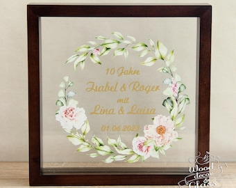 Sand Ceremony Frame For Wedding / Sand Ceremony Unity Wedding Box / Unity Sand Frame / Personalized Wedding Sand Ceremony Box With Names