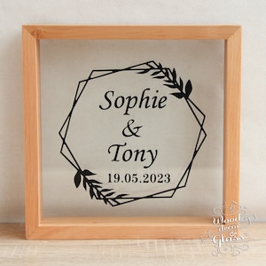 Sand Ceremony Frame For Wedding / Sand Ceremony Unity Wedding Box / Unity Sand Frame / Personalized Wedding Sand Ceremony Box With Names