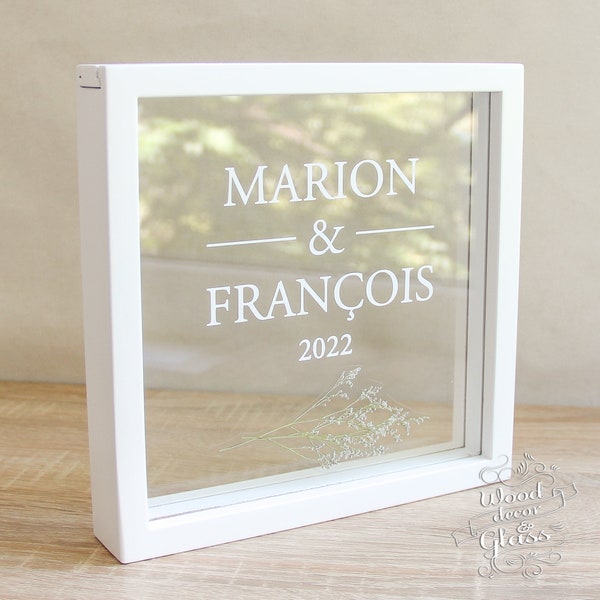 Sand Ceremony Frame For Wedding / Sand Ceremony Unity Wedding Box / Unity Sand Frame / Personalized Wedding Sand Ceremony Box With Names