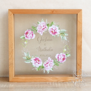Sand Ceremony Frame For Wedding / Sand Ceremony Unity Wedding Box / Unity Sand Frame / Personalized Wedding Sand Ceremony Box With Names