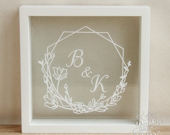 Wedding Sand Ceremony /Sand Ceremony Unity Wedding Frame/Unity Sand Frame/ Personalized Wedding Sand Ceremony Frame With Your Initials