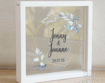 Sand Ceremony Frame For Wedding / Sand Ceremony Unity Wedding Box / Unity Sand Frame / Personalized Wedding Sand Ceremony Box With Names