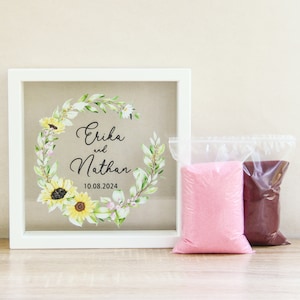 Sand Ceremony Set For Wedding / Sand Ceremony Unity Wedding Set / Unity Sand Frame / Personalized Wedding Sand Ceremony Set With Names