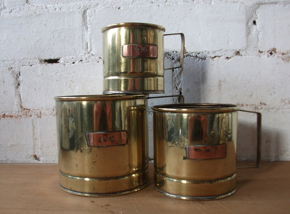 Messing & Kupfer Maserung Messen Tassen. Dekoratives | Etsy