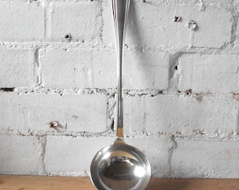 Christofle French Silver Plated Ladle. Vintage Art Deco Flatware, Top Quality Plated Serveware