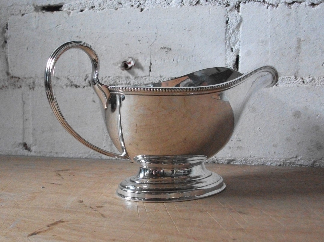 Vintage EPNS Gravy Boat/ Silver Plate Sauce Jug/ Quality Etsy