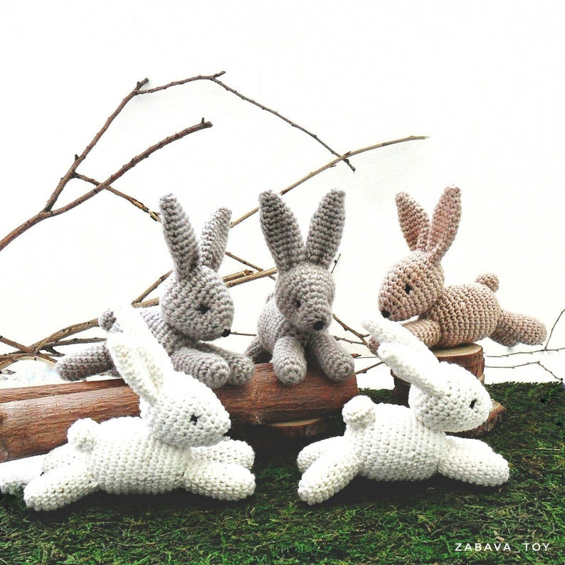 Bunny Crochet PATTERN Amigurumi Crochet Rabbit for Baby Etsy