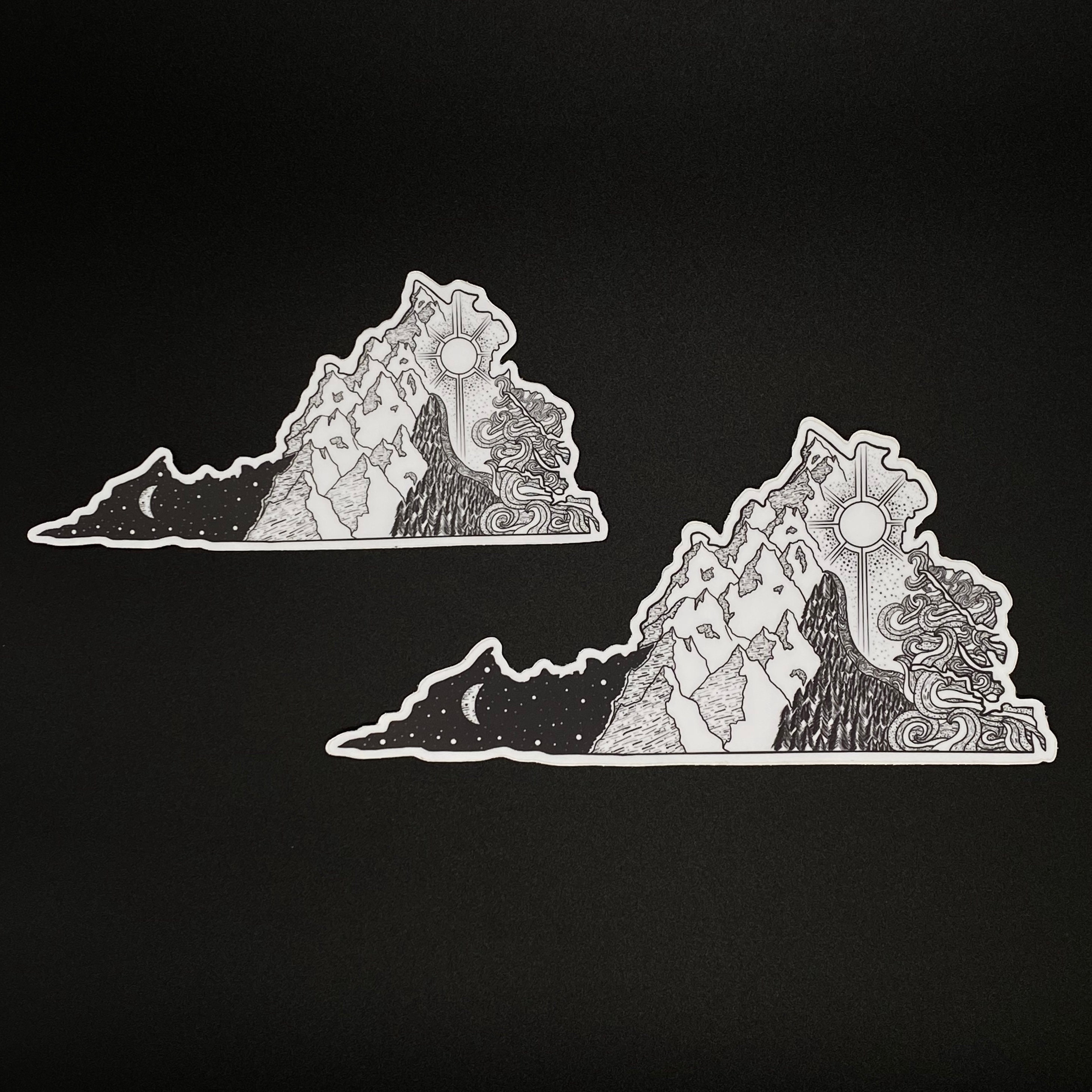 VIRGINIA Sticker, Sticker, Decal, Virginia Decal, Cooler Sticker ...