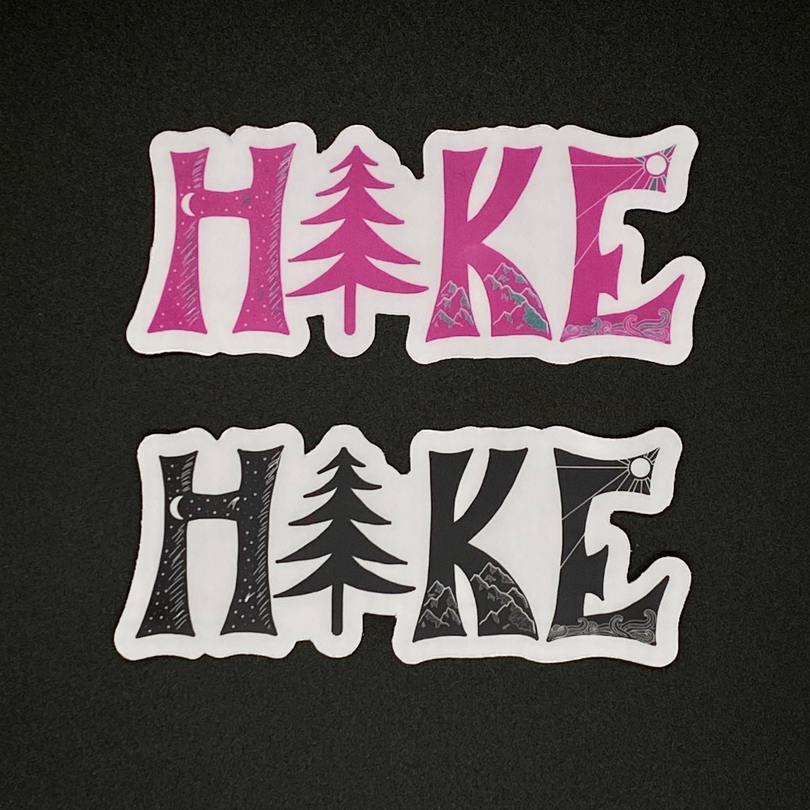 Hike Sticker Hike Decal Camping Sticker Nature Car Decal - Etsy Polska
