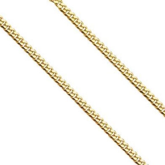 Semi Solid Thin Cuban Link Chain 