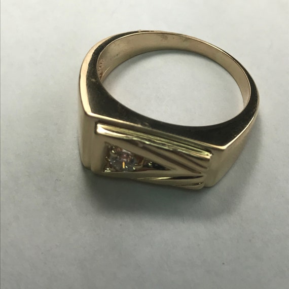 14kt Gold High Fashion Nautical Looking Gent's Ri… - image 6