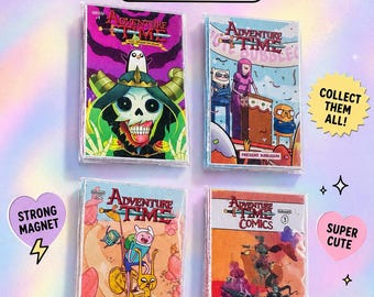 Faux Mini Comic Book Magnets | Handmade Mini Book Fridge Magnets | Retro Comic Decor | Collectible Refrigerator Magnet | Geek Gift | Choose