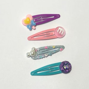 Colorful Kawaii Hair Clips | Fake Candy Barrettes