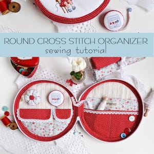 Nähanleitung Kreuzstich-Organizer mit Reißverschluss PDF DIY