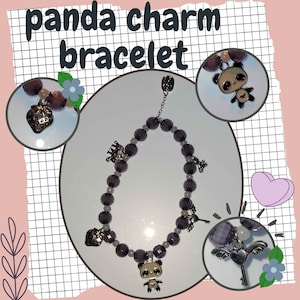 Handmade Panda charm bracelet