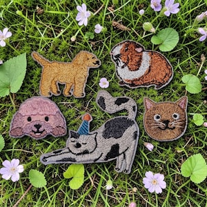 Anime Pet Iron On Patches, Animal Applique