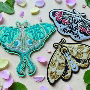 Butterfly moth Iron-On Patch: bonatical, celectrial nature designs