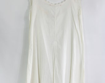 Antique Edwardian Step In Romper Chemise / White Lingerie / 1910s / 1900s Vintage