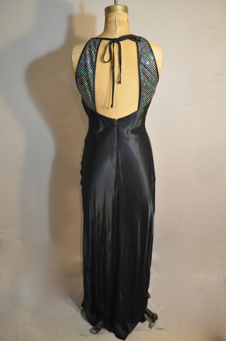 Robe de soirée vintage des années 80 / Disco Sparkly Maxi Etsy