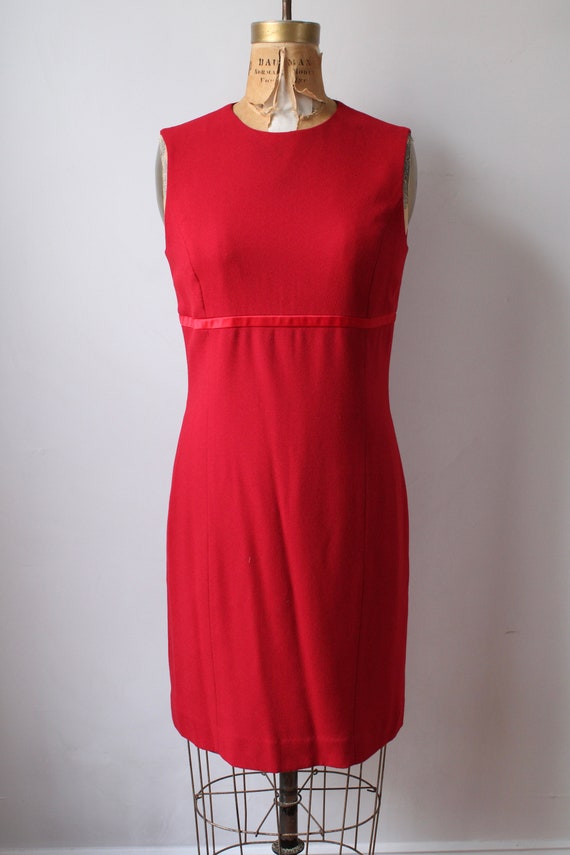 empire waist sheath dress Blue Toile Empire Waist Dress main image 1