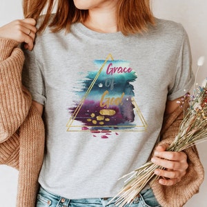 Grace of God Sober Shirt, Sobriety Geschenk für Männer oder Frauen, Christian Recovery Apparel, AA T-Shirt, Freundliche Kleidung für einen Sober Jahrestag