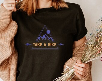 Take a Hike Shirt, Hiker Tshirt, Outdoor Lover Tee, Nature Lover shirt,  Hiking Crewneck, Adventure T, Mountain T-shirt, Plus sized, Camping