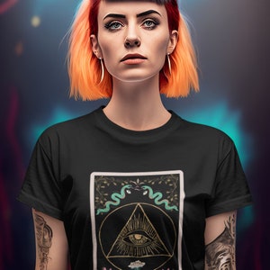 Tarot Karte Nüchternheit T Shirt, Boho Erholung Kleid, Witchy nüchtern Geschenk, Nüchternheit Geburtstag, Goth Erholung Shirt