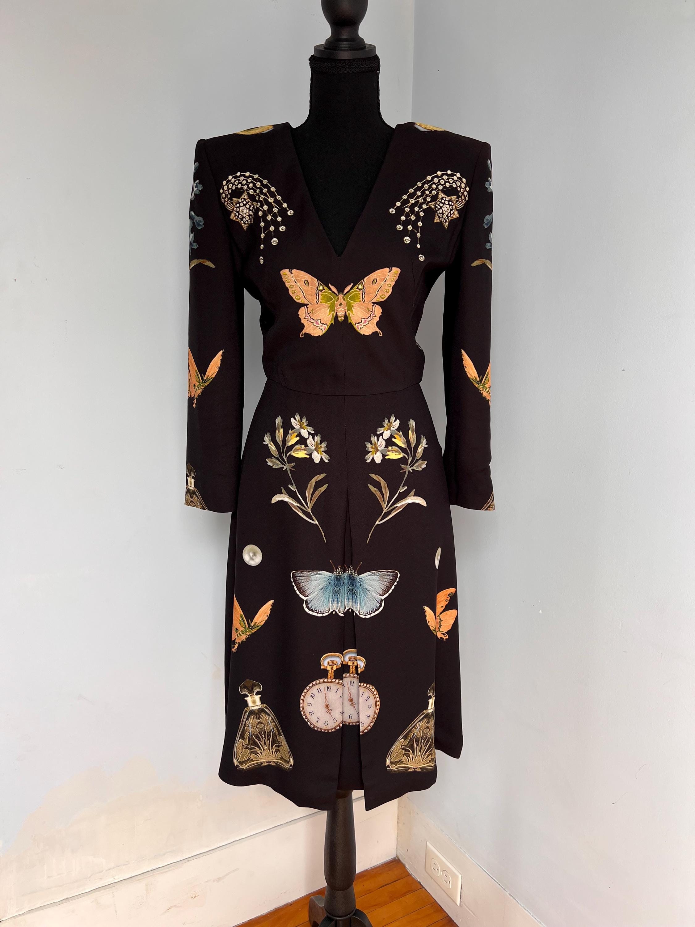 Alexander Mcqueen Black Dress - Etsy