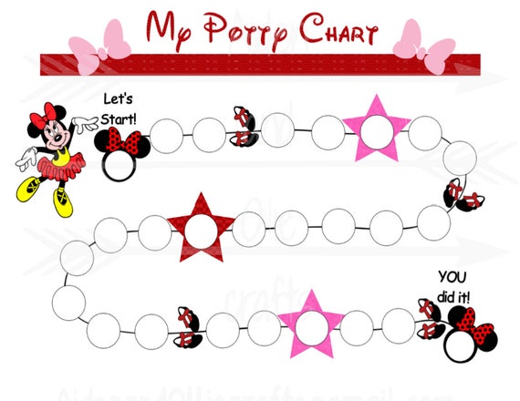 Minnie Mouse Toilet Training Chart