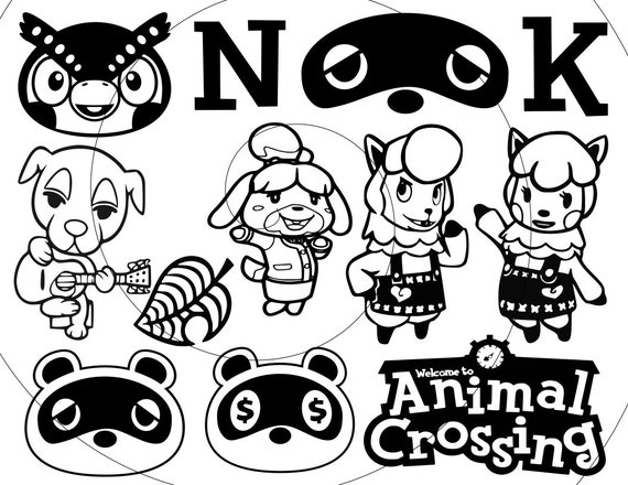 Download Animal Crossing SVG Animal Crossing Clipart Bundle Nook ...