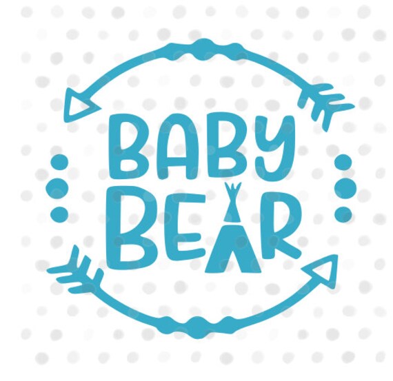 Baby Bear Svg Baby Bear Onesie Svg Baby Blanket Monogram Etsy