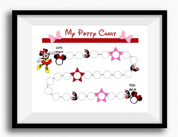 Minnie Mouse Potty Training Chart