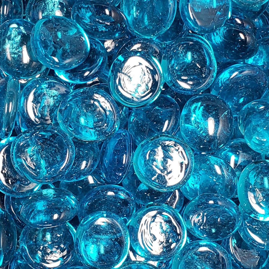 WeJe Glass Mosaic Gems Flat Back Marbles Medium 1721mm Etsy